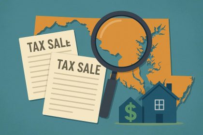 Maryland delinquent tax sale properties map highlighting investment opportunities