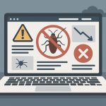 Website mistakes reducing lead generation for pest control businesses, illustrated with bug icons