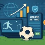 Digital dashboard displaying football odds and mobile betting apps for online sports wagering trends