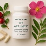UT Wellness supplement bottle promoting women's urinary tract health and wellness support