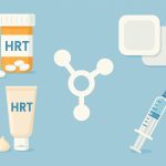 Various hormone replacement therapy options, including pills, patches, creams, and injections