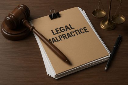 Gavel and legal documents symbolizing attorney negligence and legal malpractice claims