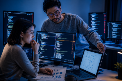 Image 1 of Custom Software Developers and DevOps. Why Deployment Strategy Matters
