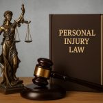 Coral Springs personal injury law firm buildings with signage and legal symbols