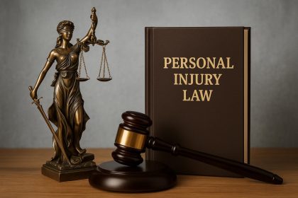 Coral Springs personal injury law firm buildings with signage and legal symbols