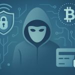 VPN security shield, cryptocurrency symbols, and secure payment icons illustrating digital anonymity