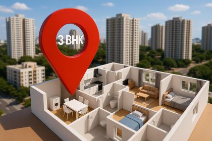 Modern 3 BHK apartment buildings in top emerging residential areas of Hyderabad