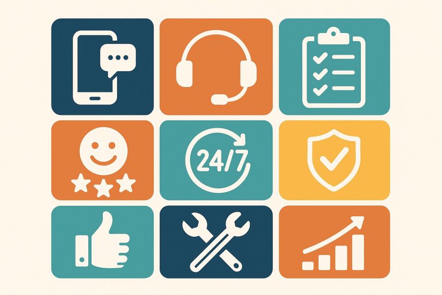 Checklist highlighting essential customer service habits for business improvement and success