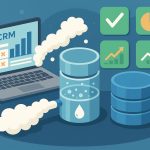 Data cleansing process enhancing CRM data accuracy for improved business decision-making