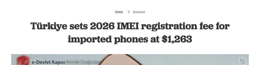 Image 1 of The IMEI Registration Trap: What Travelers to Turkey and Central Asia Need to Know in 2026