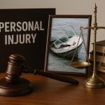 Boat accident aftermath with emergency response, representing catastrophic injury legal cases in Nashua