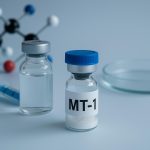 Laboratory equipment and molecular structures illustrating MT-1 peptide research advances
