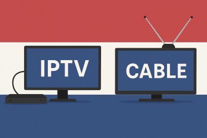IPTV and traditional cable television devices representing the Dutch streaming market comparison