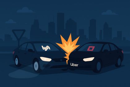 Uber and Lyft rideshare accident lawyer assisting client in Houston office setting