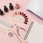 Modern nail salon workspace with manicure tools representing nail business training success