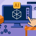 AI-generated 3D model displayed on a computer screen representing accessible 3D design tools