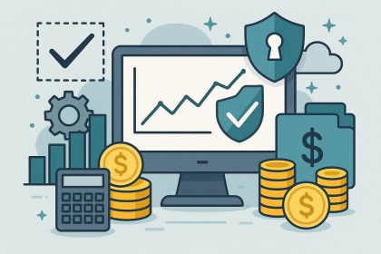 Modern financial management software dashboard by Seven Square demonstrating trust-focused features