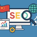 Chinese business graph rising with Google logo, symbolizing global SEO growth strategy integration
