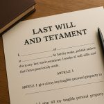 Simple will document and pen illustrating easy-to-understand estate planning steps