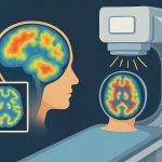 Colorful brain SPECT scan highlighting brain activity and diagnostic limitations in medical imaging