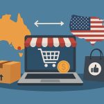 Australian business shipping products to American customers across the Pacific Ocean